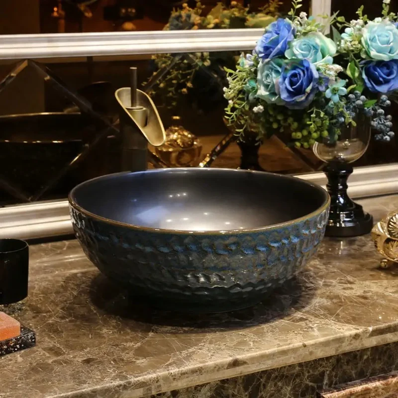 Dead Simple Modern Ceramic Vessel Sink For Bathroom Or Bar Bringing Serious Swag To Your Countertop Install This Round Washbasin With Faucet For No Sweat Daily Cleaning And A Sweet Polished Finish Year Round