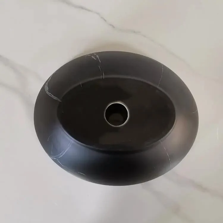 Modern Ceramic Vessel Sink With Sleek Black Finish Top Mount Bathroom Washbasin For Vanity No Fuss Install Art Basins That Truly Upgrade Your Setup And Add A Sweet Vibe
