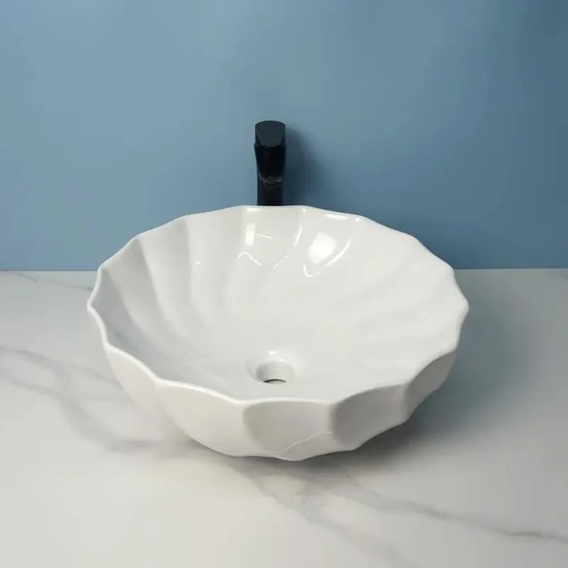 Slick Round Ceramic Vessel Sink For Bathroom Vanity With Fresh Modern Lines And Straight Up Luxe Finish Top Shelf Basin Perfect For Hotels And Bars Seeking Heavy Duty Glam Without The Hassle