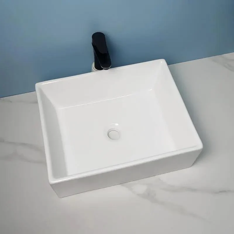 Slick Ceramic Vessel Sink With Square Flat Bottom Design Perfect For Modern Bathroom Countertops Delivers A Fresh Vibe And Zero Drama Mounting For Your Daily Wash Setup