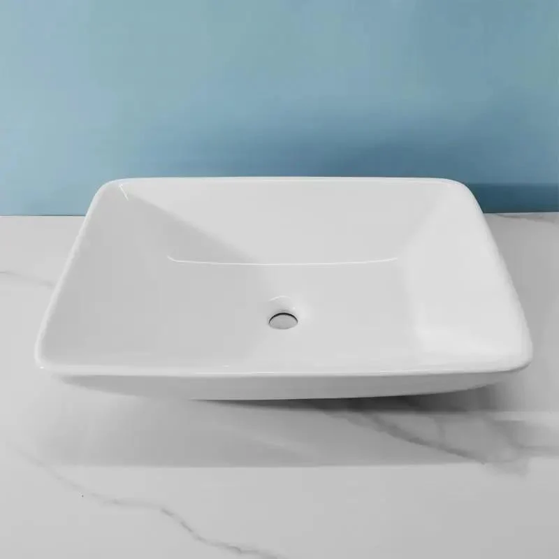 Killer Square Ceramic Vessel Sink For Your Modern Bathroom Or Home Bar Large Above Counter Wash Basin Featuring Sleek Art Design And Hassle Free Mounting For Instant Room Glow Up