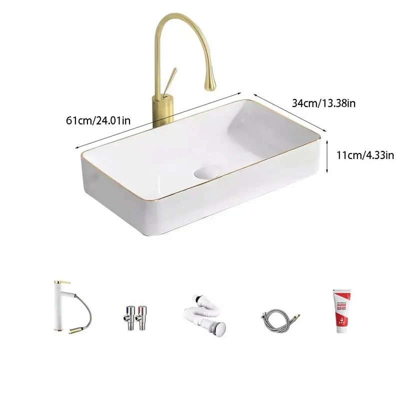 Sleek Ceramic Vessel Sink Above Counter Design For Modern Bathrooms And Powder Rooms Compact Round Wash Basin Features Smooth High Gloss Finish That Is Super Easy To Wipe Down And Instantly Levels Up Your Interior Aesthetic