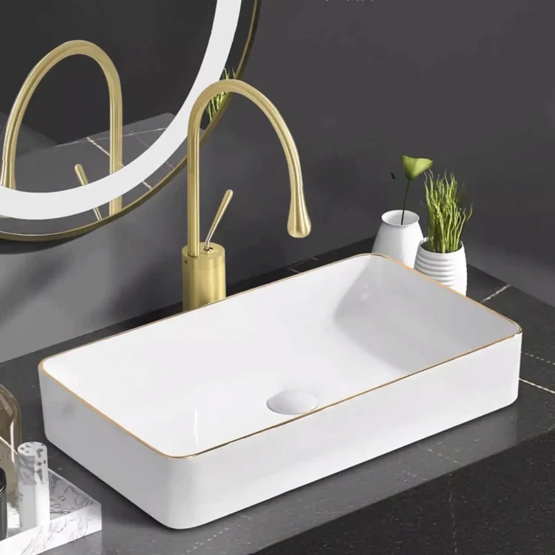Sleek Ceramic Vessel Sink Above Counter Design For Modern Bathrooms And Powder Rooms Compact Round Wash Basin Features Smooth High Gloss Finish That Is Super Easy To Wipe Down And Instantly Levels Up Your Interior Aesthetic