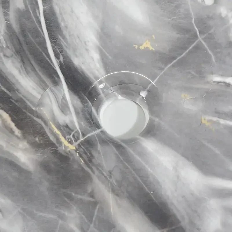 Square Ceramic Vessel Bathroom Sink Featuring Realistic Marble Veining Modern Countertop Wash Basin Swoon Worthy Vanity Bowl For Master Baths Smooth Ceramic Glaze Effortless Maintenance Durable Build