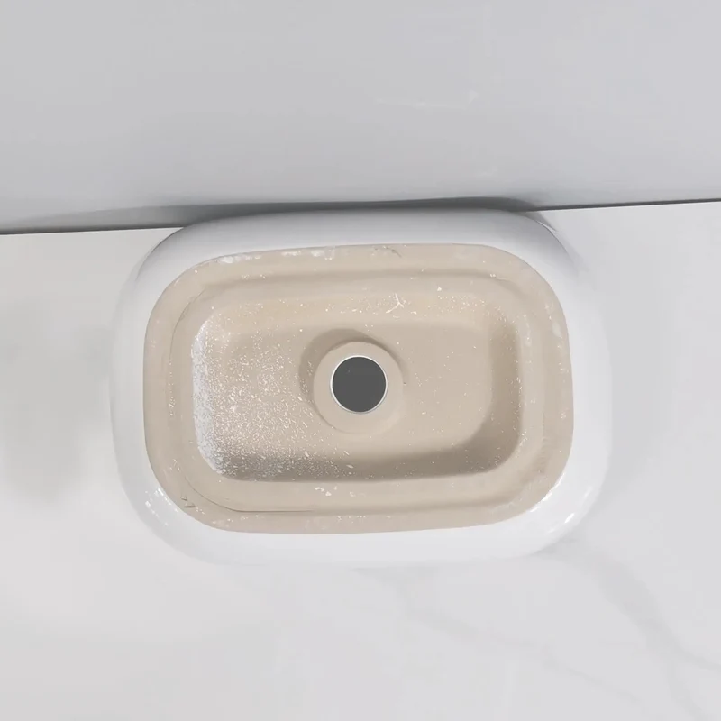 Top Shelf Ultra Modern White Ceramic Vessel Sink For Above Counter Bathroom Vanity Rectangular Basin With Clean Minimalist Lines And That Luxe Bathroom Decor Vibe