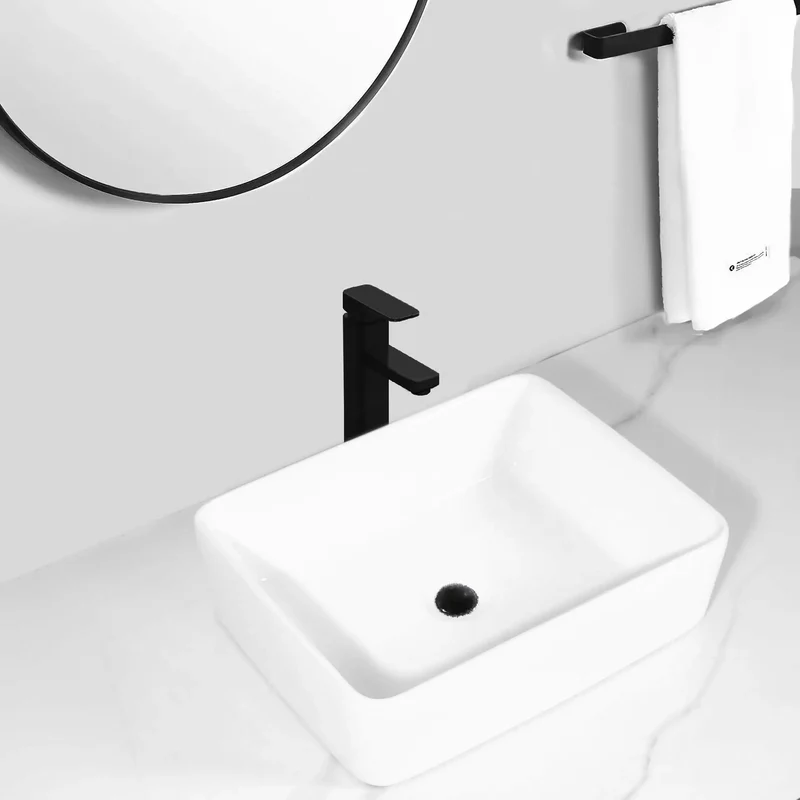 Modern Square Ceramic Vessel Washbasin Acting As A Real Game Changer For Your Countertop While Bringing Slick Clean Lines And Effortless Style To Any Bathroom Setting