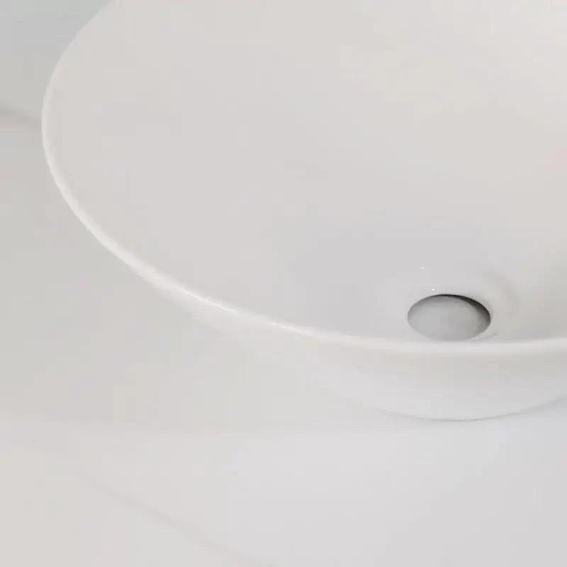 Sleek Ceramic Bathroom Vessel Sink Featuring Slick Lampshade Design For Countertop Setup Modern Luxury Wash Basin Straight Up Premium Home Fixtures That Deliver Heavy Duty Hotel Vibes