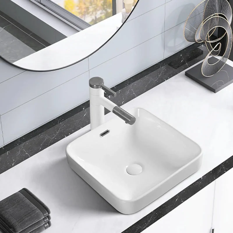 Modern Ceramic Vessel Sink For Your Bathroom, Built Tough And Scratch Resistant, Easy Peasy Install With Sleek Rounded Edges, Dang Elegant Washbasin That Flatters Any Room