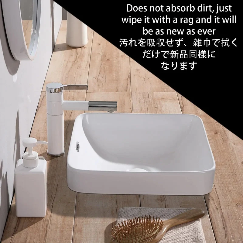 Modern Ceramic Vessel Sink For Your Bathroom, Built Tough And Scratch Resistant, Easy Peasy Install With Sleek Rounded Edges, Dang Elegant Washbasin That Flatters Any Room