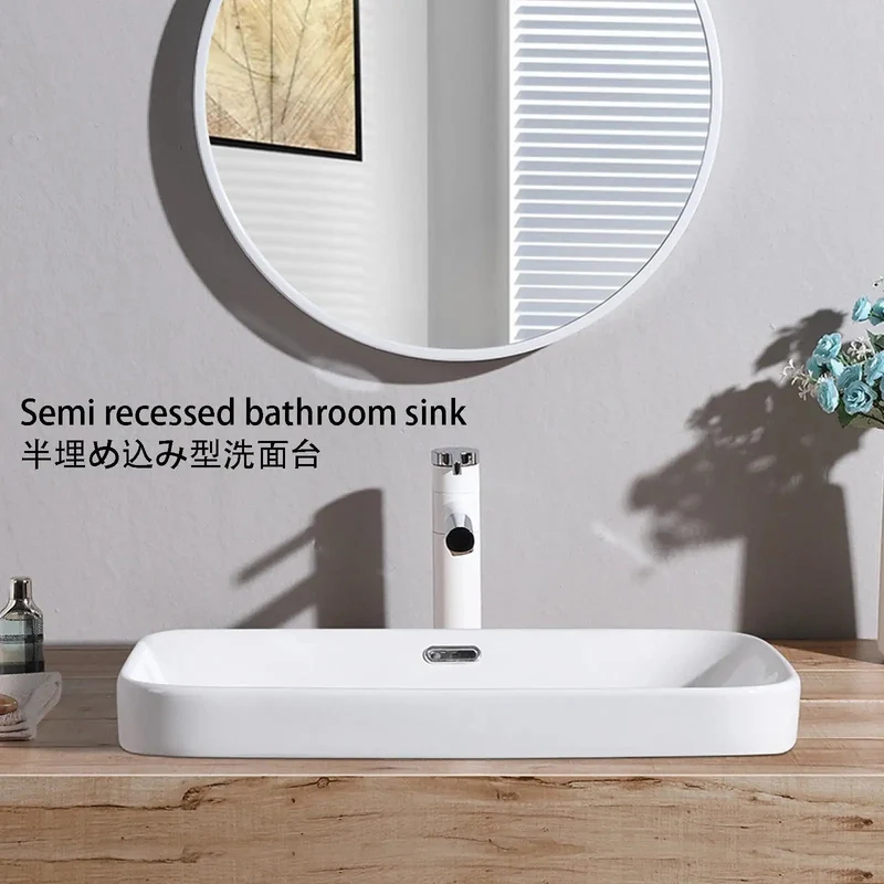 Modern Ceramic Vessel Sink For Your Bathroom, Built Tough And Scratch Resistant, Easy Peasy Install With Sleek Rounded Edges, Dang Elegant Washbasin That Flatters Any Room