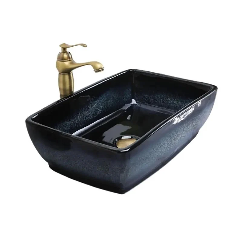 Slick Rectangular Ceramic Vessel Sink For Bathroom Vanity With A Dead Simple Setup And Top Shelf Countertop Basin Crafted From Durable Clay In Light Grey Finish