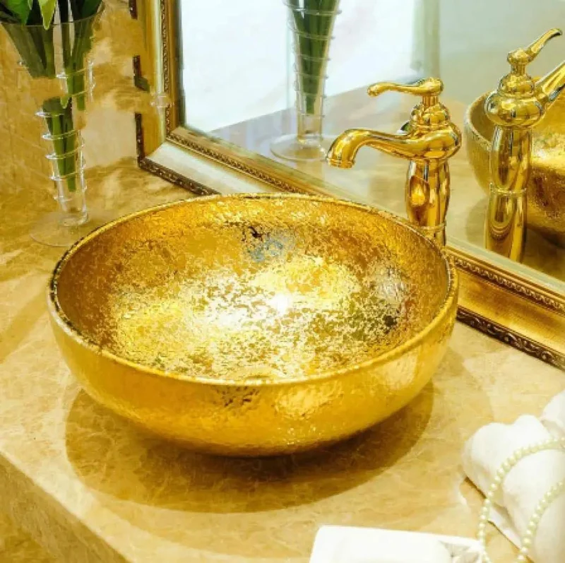 Kick Up Your Bathroom Game With This Rock Solid Ceramic Round Vessel Sink Designed For Countertop Installation And Hotel Style Elegance Perfect For Daily Use And Shampoo Rinsing