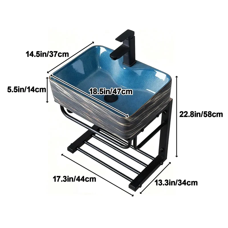 Top Shelf Ceramic Wall Hung Basin Featuring A Slick Rectangular Vessel Shape With Matching Faucet And Heavy Duty Pedestal Base Smooth Glaze Makes Wiping Down A Darn Breeze For Tight Restrooms Or Local Hangouts