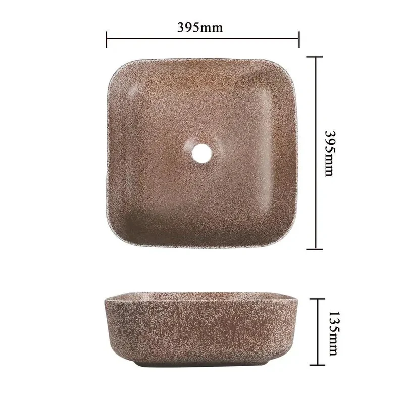 Top Notch Ceramic Vessel Sink For Above Counter Bathroom Vanity Straight Up Upgrades Your Apartment Or Hotel Space With This Slick Square Wash Basin That Is Heavy Duty And Super Easy To Clean
