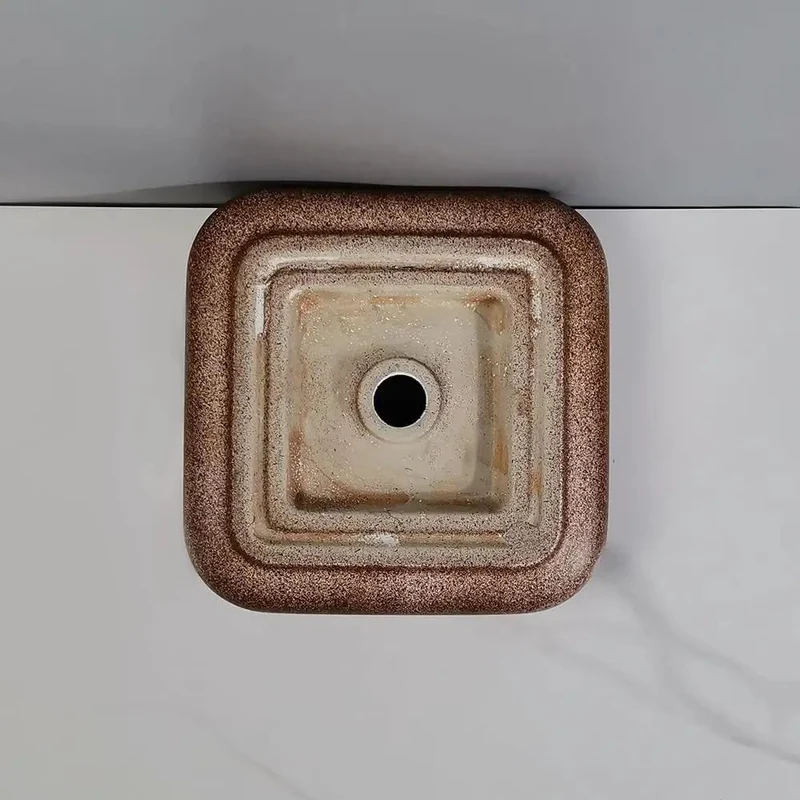 Top Notch Ceramic Vessel Sink For Above Counter Bathroom Vanity Straight Up Upgrades Your Apartment Or Hotel Space With This Slick Square Wash Basin That Is Heavy Duty And Super Easy To Clean