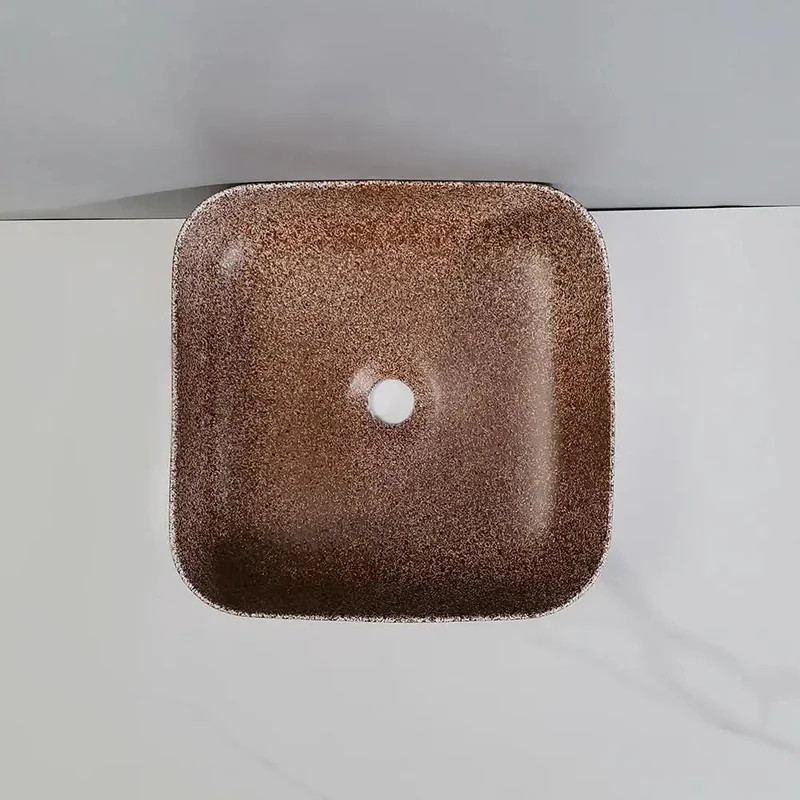 Top Notch Ceramic Vessel Sink For Above Counter Bathroom Vanity Straight Up Upgrades Your Apartment Or Hotel Space With This Slick Square Wash Basin That Is Heavy Duty And Super Easy To Clean