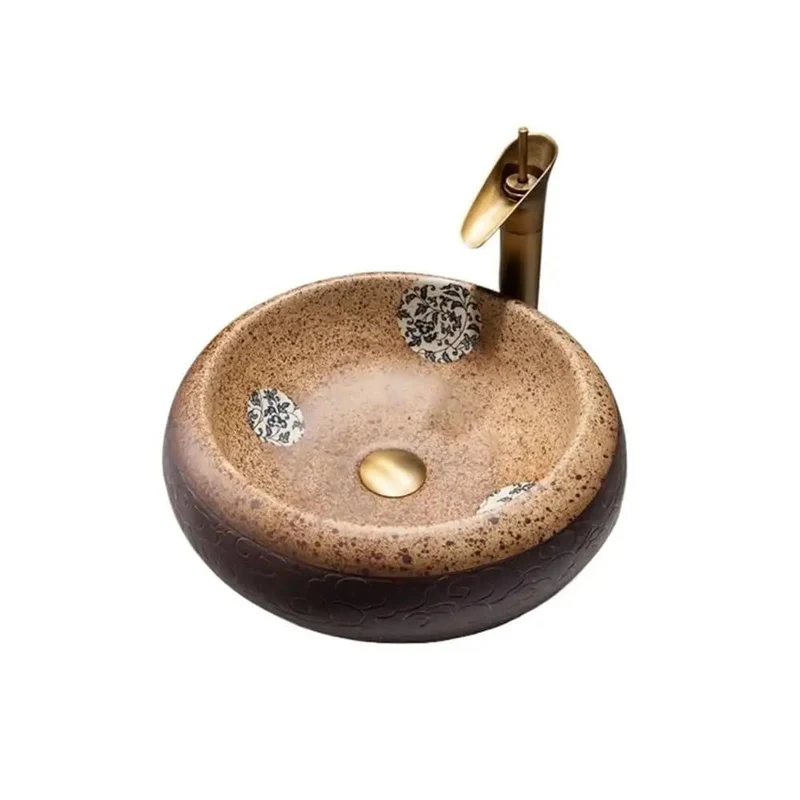 Modern Round Vessel Vanity Sink Top Shelf Ceramic Countertop Basin Above Counter Bathroom Wash Stand Ideal For Residential Or Commercial Spaces Fresh Kickass Home Decor Upgrade