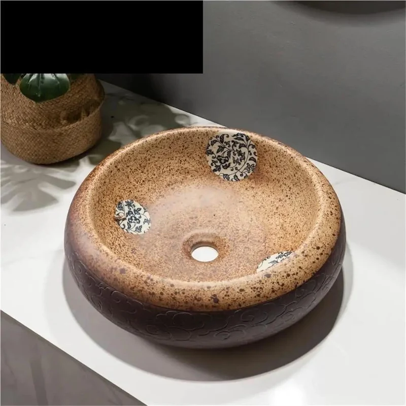 Modern Round Vessel Vanity Sink Top Shelf Ceramic Countertop Basin Above Counter Bathroom Wash Stand Ideal For Residential Or Commercial Spaces Fresh Kickass Home Decor Upgrade