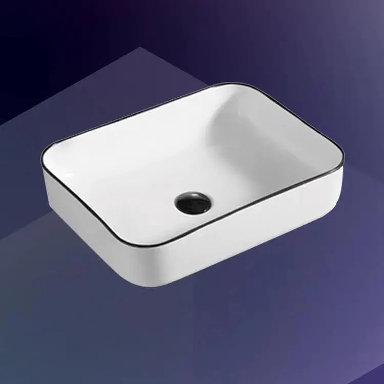 Modern Ceramic Vessel Sink For Bathroom Above Counter Countertop Wash Basin Luxury Artistic Bowl Design Easy Install Premium Glaze Home Spa Hotel Grade Decor Statement Maker