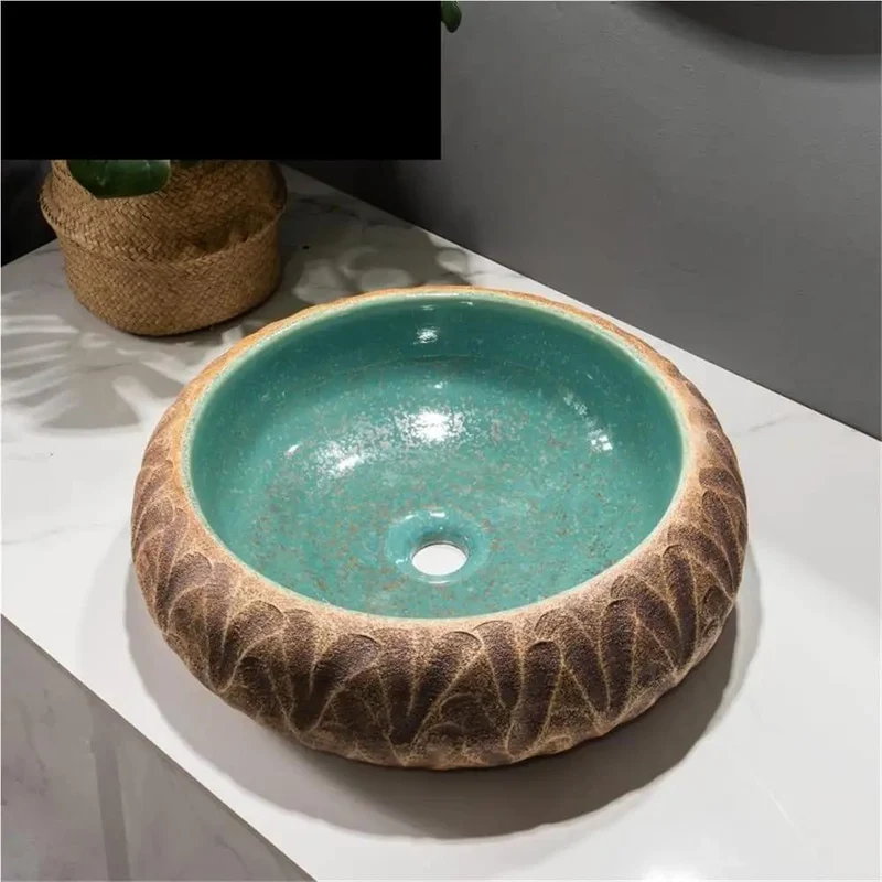 Modern Ceramic Vessel Sink Basin Dope Sleek Design Top Shelf Durability Multi Purpose Countertop Washbasin For Bathroom Or Balcony Easy Clean Home Refresh Real Deal High Grade Fixture