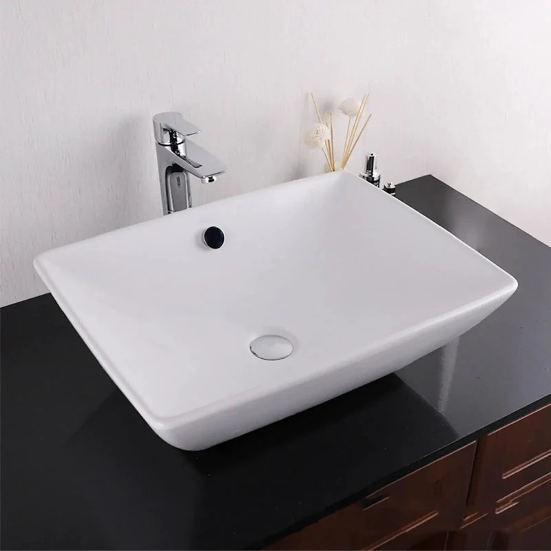 Premium Ceramic Vessel Sink Above Counter Top Mount Wash Basin Straight Up Sleek Design Dead Simple Setup For Hotels Apartments Wet Bars And Outdoor Spaces Next Level Finish