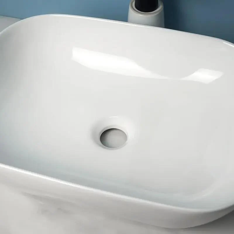 Modern Luxury Square Ceramic Vessel Sink With Rounded Corners Adds A Clean Vibe To Any Bathroom Or Outdoor Bar Vanities As An Above Counter Washbasin For Your Sick Renovation Project