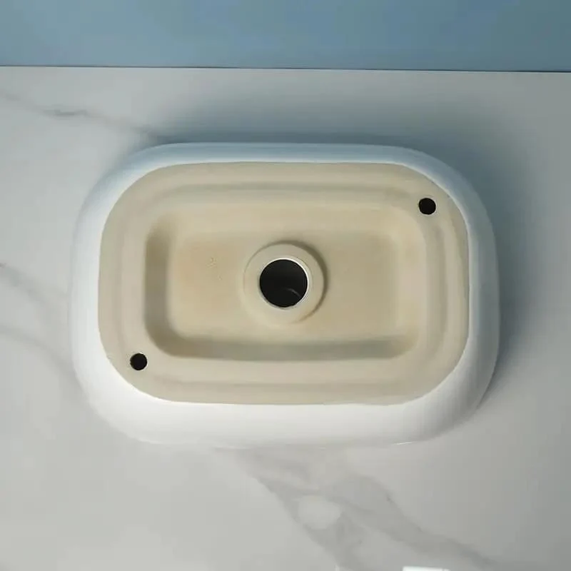 Modern Luxury Square Ceramic Vessel Sink With Rounded Corners Adds A Clean Vibe To Any Bathroom Or Outdoor Bar Vanities As An Above Counter Washbasin For Your Sick Renovation Project