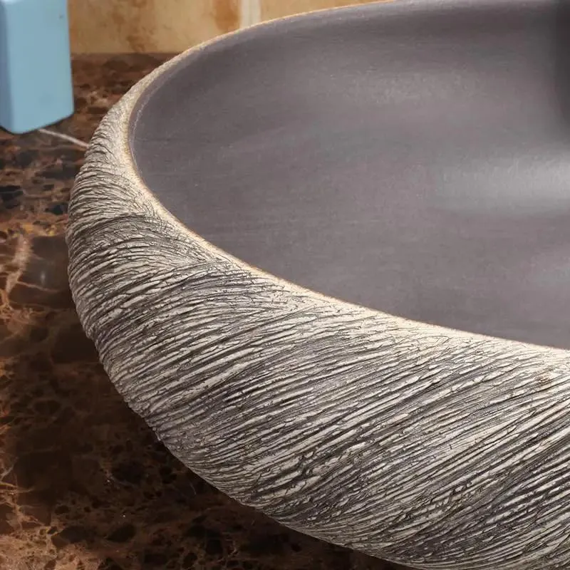 Top Shelf Ceramic Vessel Sink For Bathroom Vanity And Bar Countertop Adds A Major Modern Luxury Vibe With This Sleek Washbasin Classy Retro Round Design Delivers A Big Makeover Punch Every Homeowner Dreams Of Grabbing For Instant Glam Status