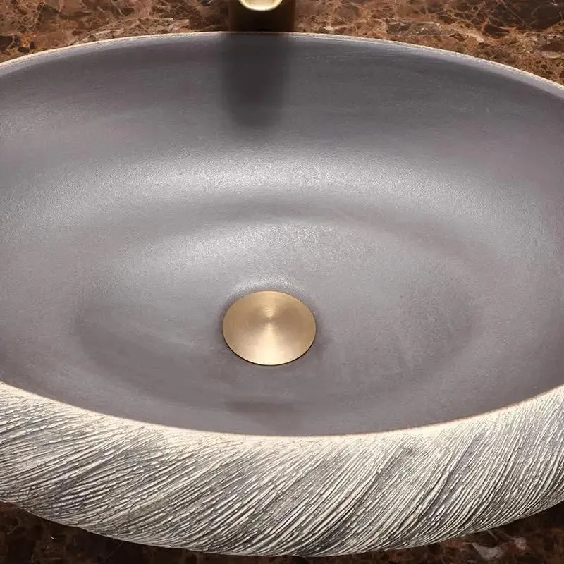 Top Shelf Ceramic Vessel Sink For Bathroom Vanity And Bar Countertop Adds A Major Modern Luxury Vibe With This Sleek Washbasin Classy Retro Round Design Delivers A Big Makeover Punch Every Homeowner Dreams Of Grabbing For Instant Glam Status