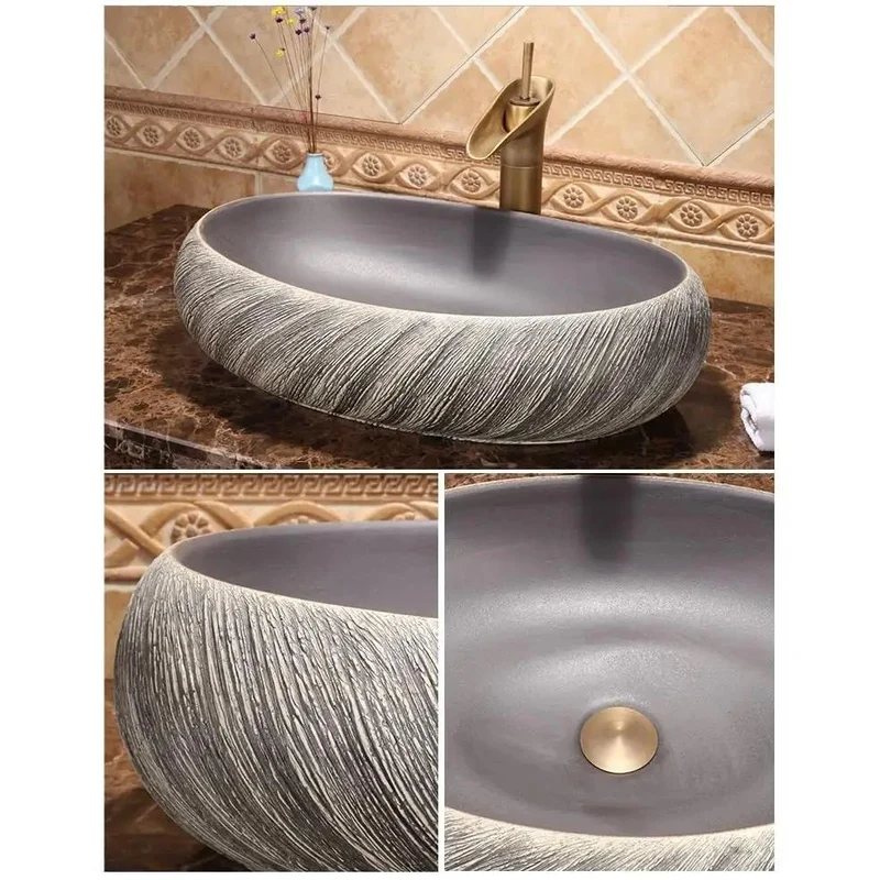 Top Shelf Ceramic Vessel Sink For Bathroom Vanity And Bar Countertop Adds A Major Modern Luxury Vibe With This Sleek Washbasin Classy Retro Round Design Delivers A Big Makeover Punch Every Homeowner Dreams Of Grabbing For Instant Glam Status