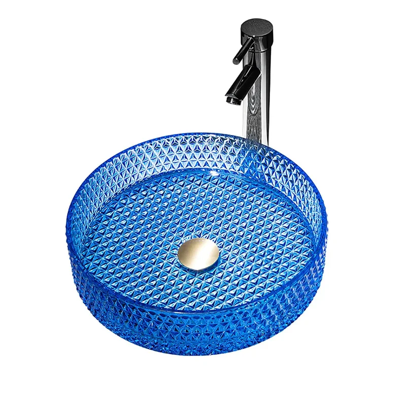 Super Sleek Cylindrical Glass Vessel Sink And Knockout Countertop Basin Featuring Premium Crystal Construction With Faucet And Pop Up Drain For A Game Changing Master Bath Refresh Today