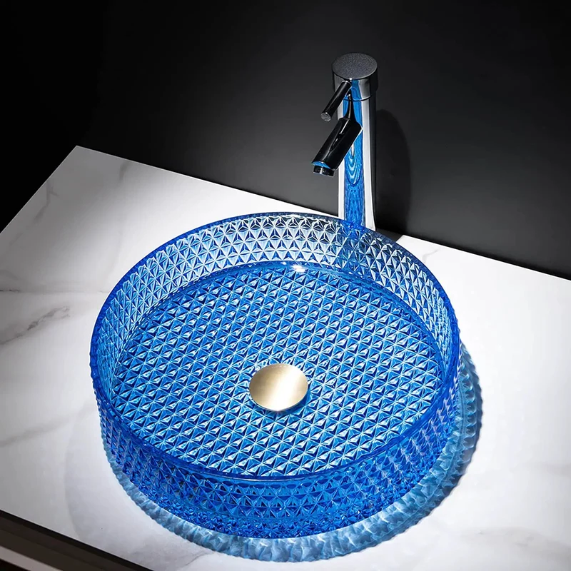 Super Sleek Cylindrical Glass Vessel Sink And Knockout Countertop Basin Featuring Premium Crystal Construction With Faucet And Pop Up Drain For A Game Changing Master Bath Refresh Today