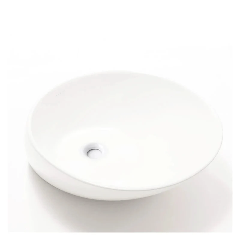 Premium Oval Vessel Sink That Sits Above Counter Using Top Tier White Porcelain Ceramic With A Fresh Marble Texture And Clean No Overflow Design To Give Your Bathroom A Straight Fire Upgrade