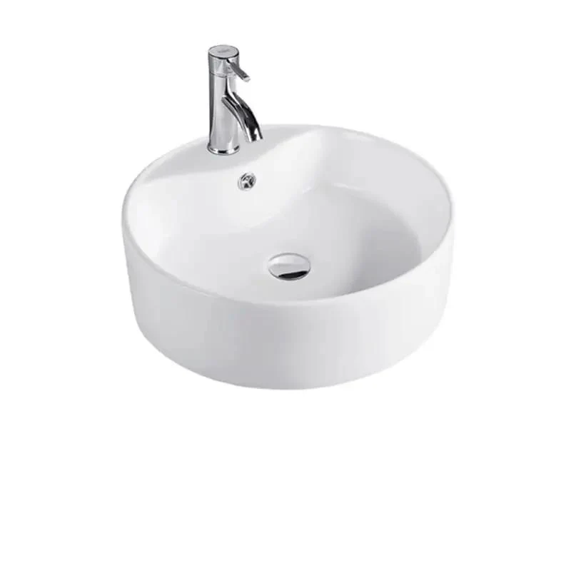 Modern Ceramic Vessel Sink For Countertop Bathroom Slick Single Basin Washbasin No Sweat Installation Above Counter Total Bathroom Game Changer Fresh Look