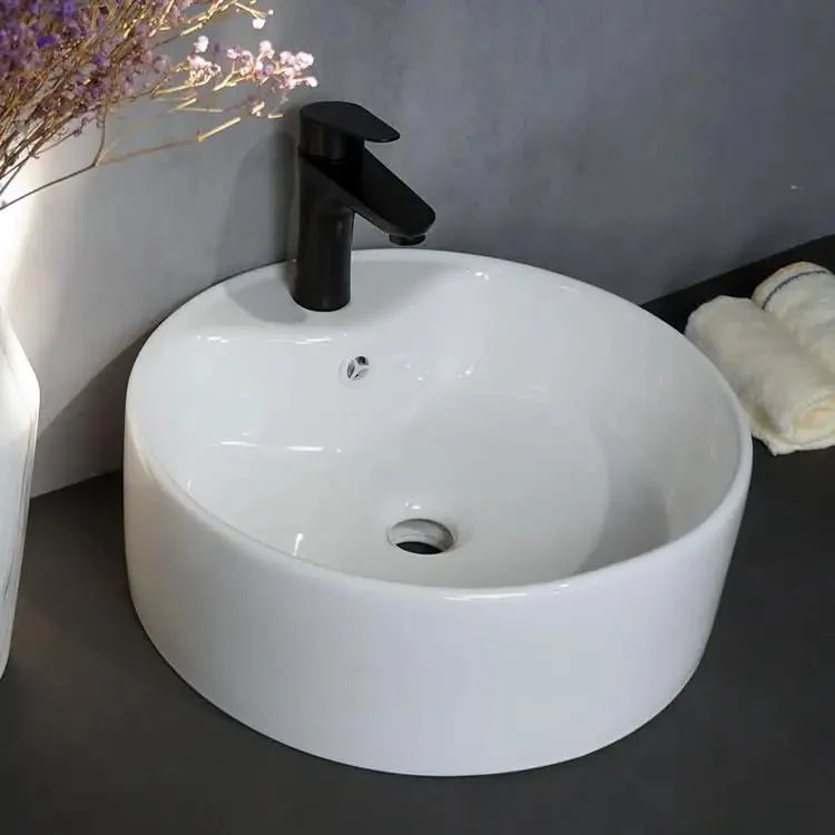 Modern Ceramic Vessel Sink For Countertop Bathroom Slick Single Basin Washbasin No Sweat Installation Above Counter Total Bathroom Game Changer Fresh Look
