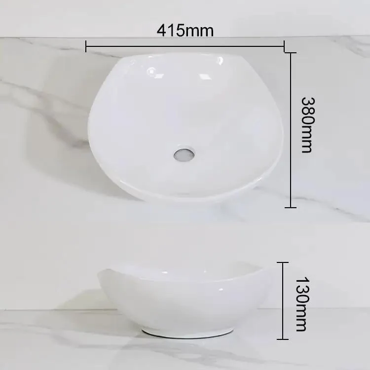 Modern White Ceramic Vessel Sink Round Counter Basin Zero Hassle Bathroom Washbasin Solid Build Timeless White Finish Effortless Mounting For Apartments And Hotels