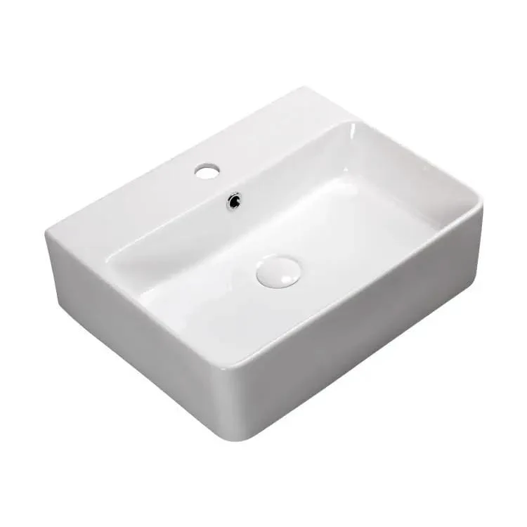 Straight Up Sleek Square Ceramic Vessel Sink Built For Modern Bathroom Or Bar Vanity Countertop Bringing Next Level Luxury Home Upgrade Vibe With Durable Finish