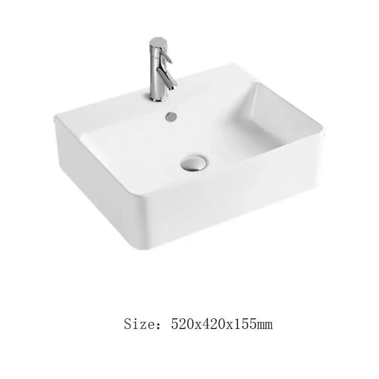 Straight Up Sleek Square Ceramic Vessel Sink Built For Modern Bathroom Or Bar Vanity Countertop Bringing Next Level Luxury Home Upgrade Vibe With Durable Finish