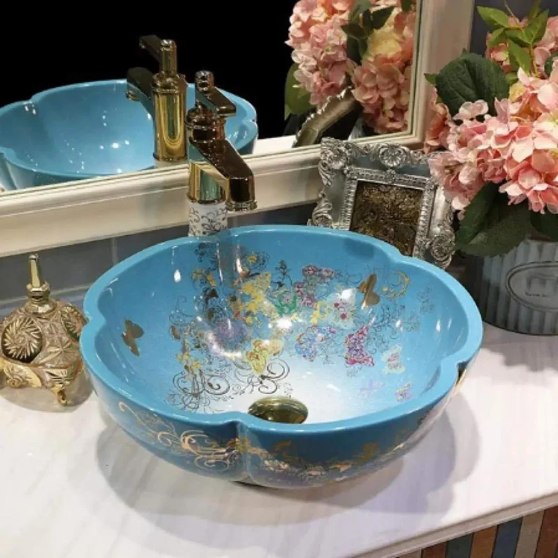 Check Out This Slick Ceramic Countertop Vessel Sink, A Round Enamel Bathroom Basin With Single Hole Faucet Prep, Delivering Top Tier Spa Vibes For Any Quick Home Makeover Or Daily Use Routine