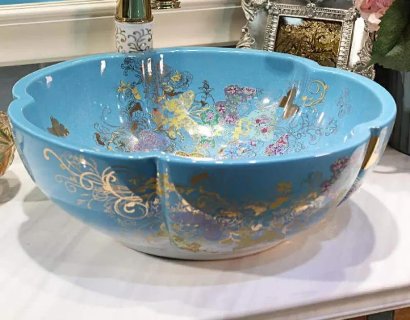 Check Out This Slick Ceramic Countertop Vessel Sink, A Round Enamel Bathroom Basin With Single Hole Faucet Prep, Delivering Top Tier Spa Vibes For Any Quick Home Makeover Or Daily Use Routine