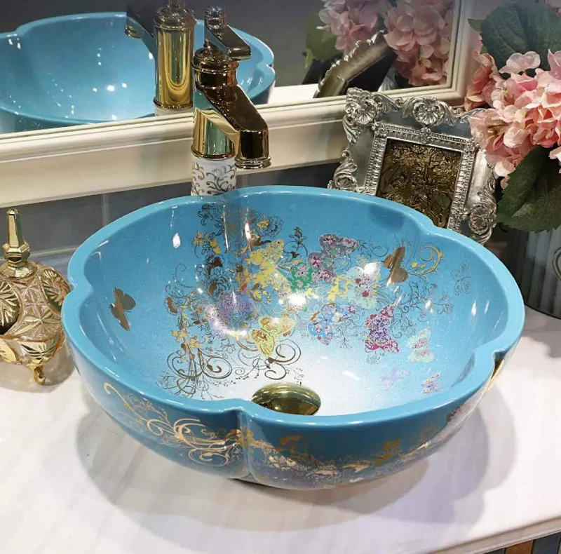 Check Out This Slick Ceramic Countertop Vessel Sink, A Round Enamel Bathroom Basin With Single Hole Faucet Prep, Delivering Top Tier Spa Vibes For Any Quick Home Makeover Or Daily Use Routine