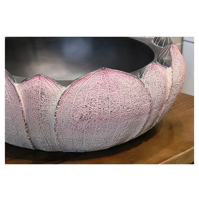 Top Tier Ceramic Vessel Sink With Slick Porcelain Finish And Chill Retro Lotus Design Made For Above Counter Vanity Drops That Add Real Swagger To Any Modern Bathroom Space