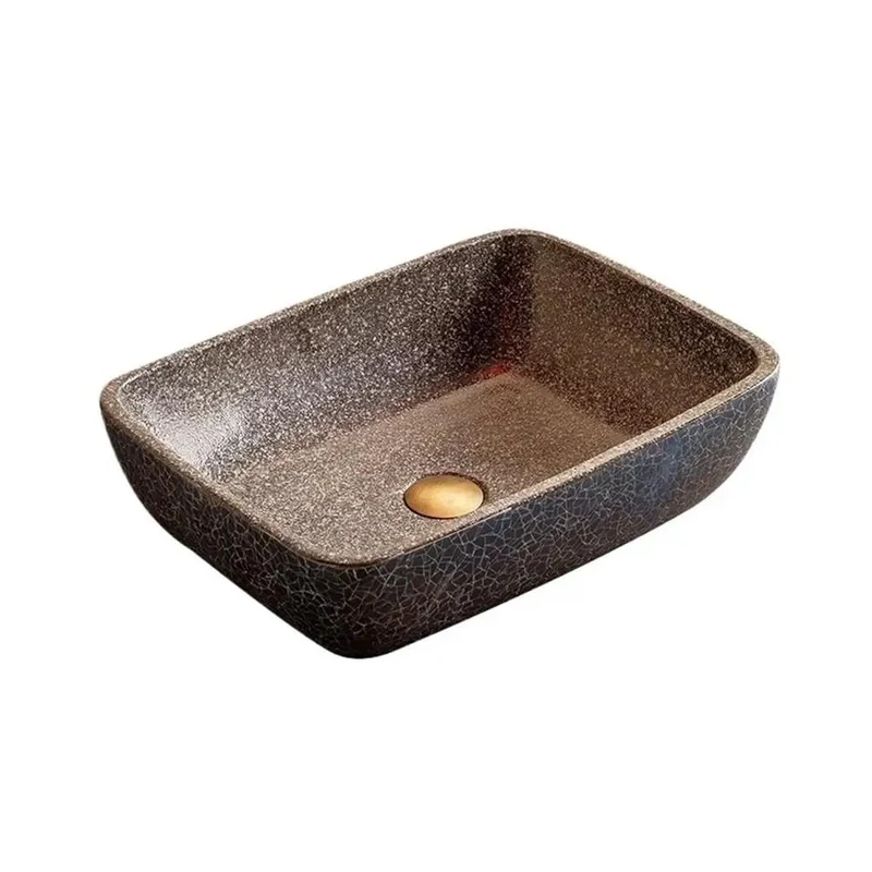 Slick Rock Solid Ceramic Vessel Sink For Modern Countertop Bathroom Vanity Featuring Clean Cut Lines And Top Shelf Porcelain Build Straight Upgrade For Upscale Hotels Or Cozy Home Spaces With Smooth Finish And Quick Setup