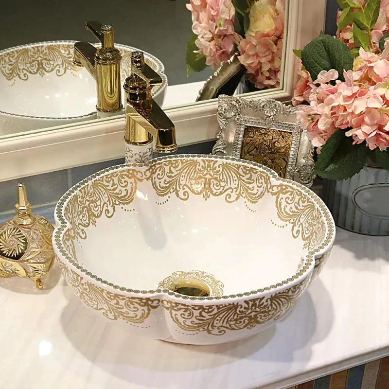 Showstopping Round Countertop Vessel Sink Crafted From Premium Ceramic With Glossy Enamel Finish And Single Hole Faucet Prep For A Chic Modern Bathroom Vanity Delivering Sleek Elegance And 12 Liter Capacity