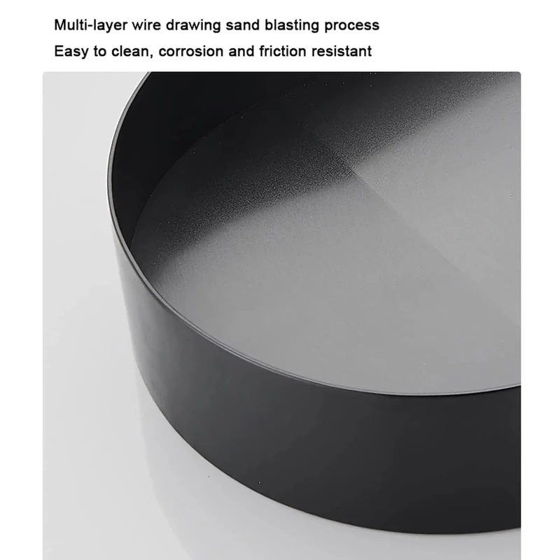 Sleek Matte Black Vessel Sink Heavy Gauge Stainless Steel Above Counter Bathroom Vanity Basin 21 By 13 Inch Modern Art Sink With Beefy Construction And Crisp Clean Lines