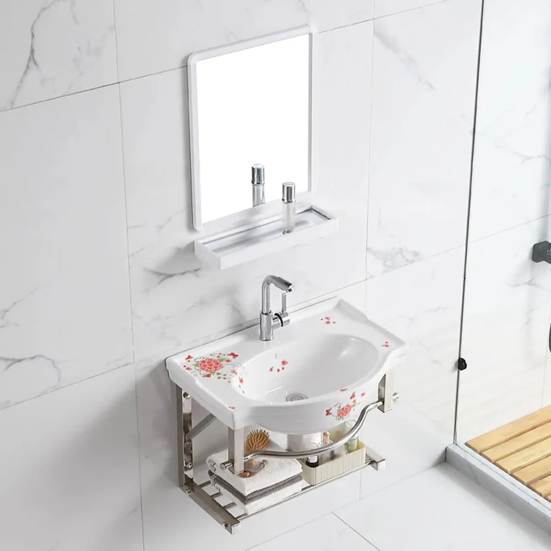 Rock Solid Wall Hung Corner Ceramic Sink Featuring Handy Towel Rack Perfect For Tight Squeeze Half Baths And Guest Washrooms Heavy Duty Porcelain Vessel Basin Easy Peasy Installation