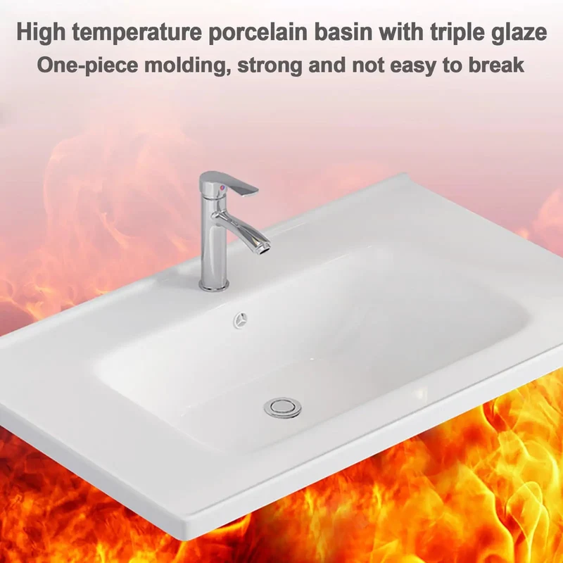 Slick Small Corner Bathroom Vanity With Wall Mounted Ceramic Sink And Hot Cold Faucets Plus Ample Storage Rack Hella Practical For Tight Space Makeovers