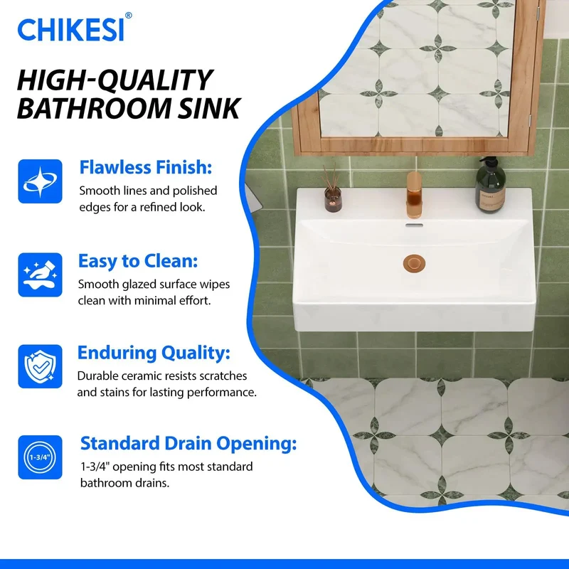 Slick White Rectangular Wall Mount Sink Game Changer For Tight Spaces Zero Fuss Installation Perfect For Rvs Apartments Guest Bathrooms And Powder Rooms Compact Space Saving Modern Wash Basin Refresh