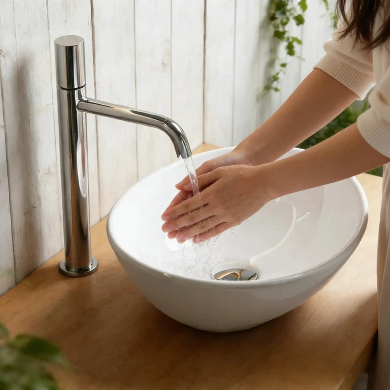 Compact Oval Ceramic Above Counter Sink For Small Bathrooms Boasting A Knockout Washing Bowl Sleek Glazed Finish And No Headache Installation That Slips Into Tight Vanities While Keeping Surfaces Slick And Spotless