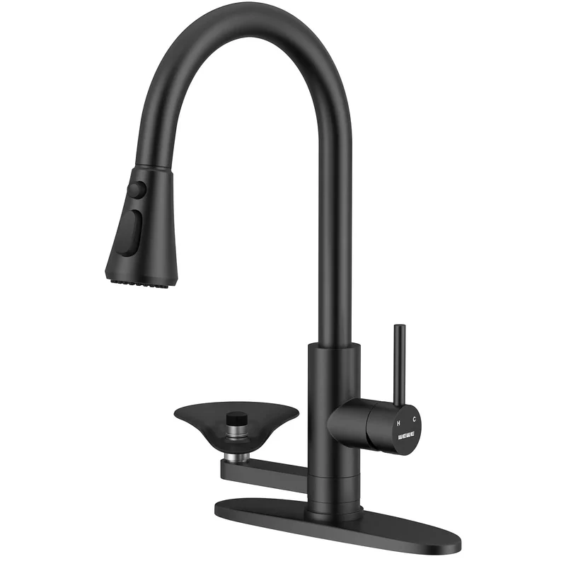 Modern Kitchen Faucet Pull Down Sprayer Integrated Cup Washer 3 Spray Modes Handles Bottles Glasses And Mugs Quick Cleanup Hassle Free Sink Routine Kitchen Game Changer That Really Slaps Smooth As Butter